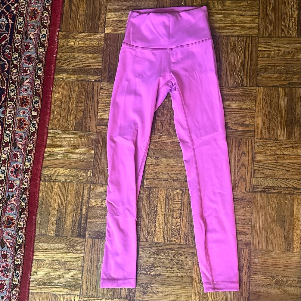 Lululemon Hot Pink Leggings Wunder Train leggings Size 2